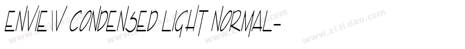 Enview Condensed Light Normal字体转换